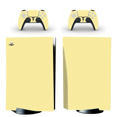 Solid Color decal skin for PS5 Disc Edition Console and two Controllers