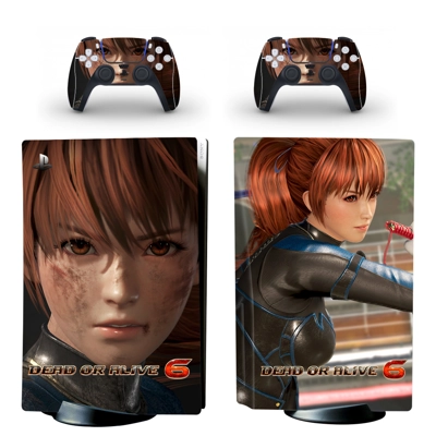 Dead or Alive 6 decal skin for PS5 Disc Edition Console and two Controllers
