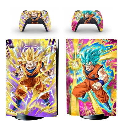 Dragon Ball decal skin for PS5 Disc Edition Console and two Controllers