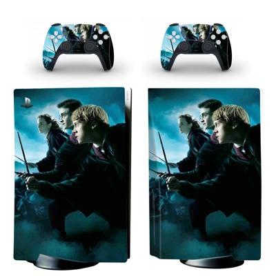 Harry Potter decal skin for PS5 Disc Edition Console and two Controllers