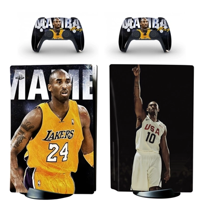 Basketball Kobe Bryant decal skin for PS5 Disc Edition Console and two Controllers