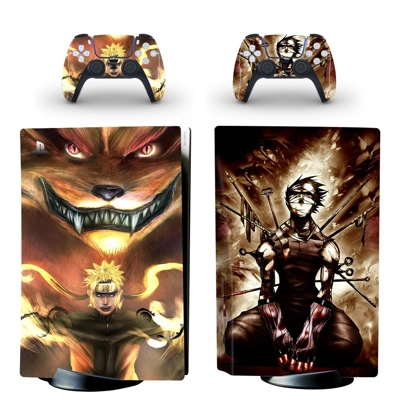 Anime Naruto decal skin for PS5 Disc Edition Console and two Controllers