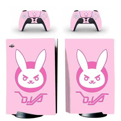 Overwatch decal skin for PS5 Disc Edition Console and two .. Overwatch decal skin for PS5 Disc Edition Console and two ..