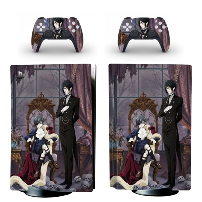 Anime Black Butler decal skin for PS5 Disc Edition Console.. Anime Black Butler decal skin for PS5 Disc Edition Console..