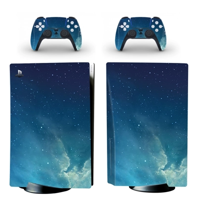 Starry Sky decal skin for PS5 Disc Edition Console and two Controllers