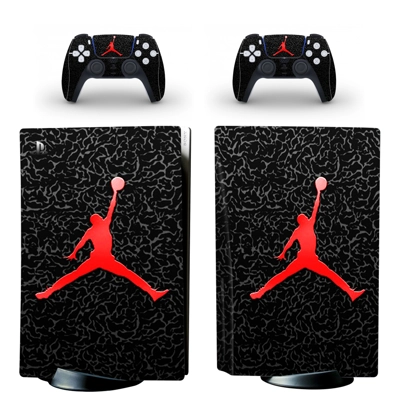 NBA Jordan decal skin for PS5 Disc Edition Console and two.. NBA Jordan decal skin for PS5 Disc Edition Console and two..