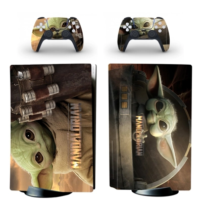 Star Wars decal skin for PS5 Disc Edition Console and two .. Star Wars decal skin for PS5 Disc Edition Console and two ..