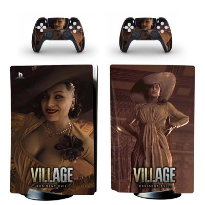Resident Evil 8 decal skin for PS5 Disc Edition Console an.. Resident Evil 8 decal skin for PS5 Disc Edition Console an..