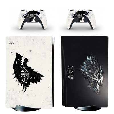 Game of Thrones decal skin for PS5 Disc Edition Console and two Controllers