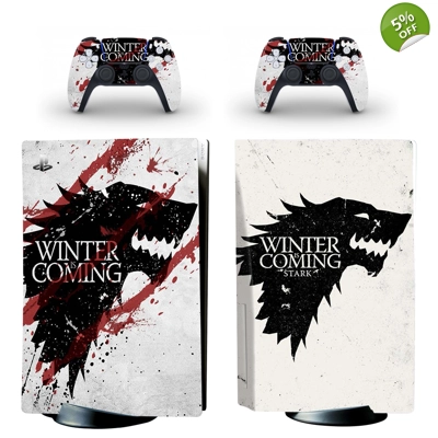 Tv Series Game of Thrones decal skin for PS5 Disc Edition Console and two Controllers
