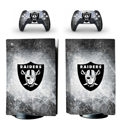 Oakland Raiders decal skin for PS5 Disc Edition Console an.. Oakland Raiders decal skin for PS5 Disc Edition Console an..