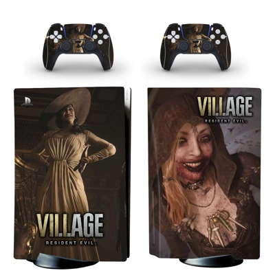 Resident Evil 8 decal skin for PS5 Disc Edition Console an.. Resident Evil 8 decal skin for PS5 Disc Edition Console an..
