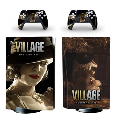 Resident Evil 8 decal skin for PS5 Disc Edition Console an.. Resident Evil 8 decal skin for PS5 Disc Edition Console an..