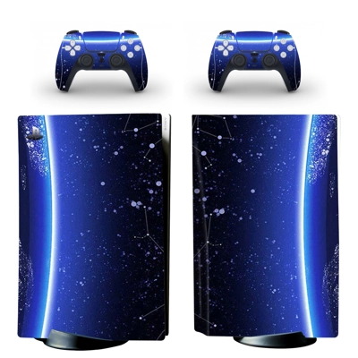 Starry Sky decal skin for PS5 Disc Edition Console and two.. Starry Sky decal skin for PS5 Disc Edition Console and two..