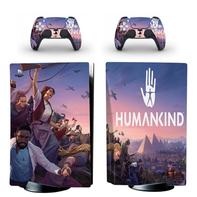 Humankind decal skin for PS5 Disc Edition Console and two .. Humankind decal skin for PS5 Disc Edition Console and two ..