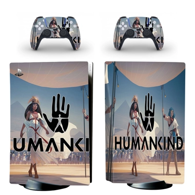 Humankind decal skin for PS5 Disc Edition Console and two .. Humankind decal skin for PS5 Disc Edition Console and two ..