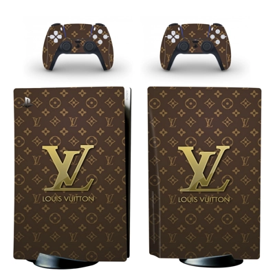 Louis Vuitton decal skin for PS5 Disc Edition Console and .. Louis Vuitton decal skin for PS5 Disc Edition Console and ..