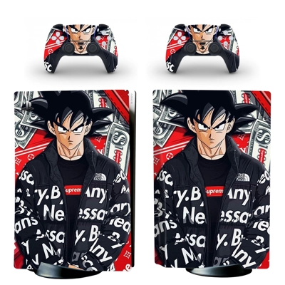 Dragon Ball decal skin for PS5 Disc Edition Console and two Controllers
