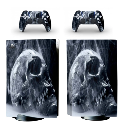 Smoky Skull decal skin for PS5 Disc Edition Console and tw.. Smoky Skull decal skin for PS5 Disc Edition Console and tw..