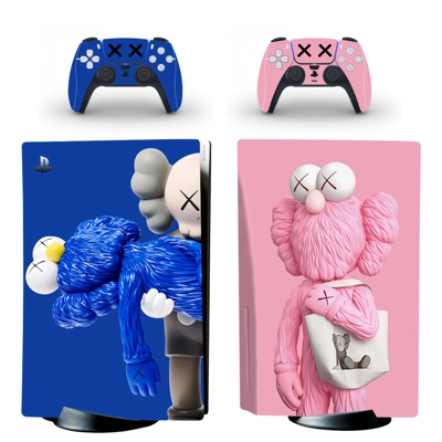 Kaws decal skin for PS5 Disc Edition Console and two Contr.. Kaws decal skin for PS5 Disc Edition Console and two Contr..