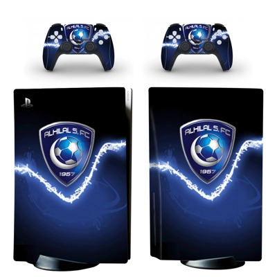 Al Hilal SFC decal skin for PS5 Disc Edition Console and t.. Al Hilal SFC decal skin for PS5 Disc Edition Console and t..