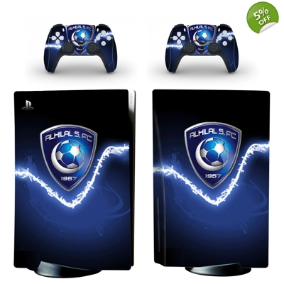 Al Hilal SFC decal skin for PS5 Disc Edition Console and t.. Al Hilal SFC decal skin for PS5 Disc Edition Console and t..