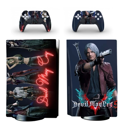 Devil May Cry 5 decal skin for PS5 Disc Edition Console an.. Devil May Cry 5 decal skin for PS5 Disc Edition Console an..