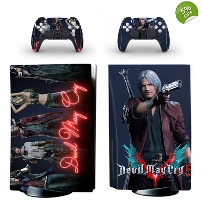 Devil May Cry 5 decal skin for PS5 Disc Edition Console an.. Devil May Cry 5 decal skin for PS5 Disc Edition Console an..