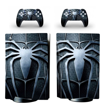 Spiderman decal skin for PS5 Disc Edition Console and two Controllers