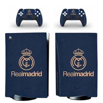 Real Madrid FC decal skin for PS5 Disc Edition Console and two Controllers