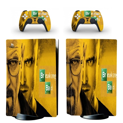 Breaking Bad Movie decal skin for PS5 Disc Edition Console and two Controllers