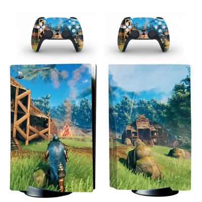 Hall of Valor decal skin for PS5 Disc Edition Console and two Controllers