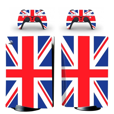 Union Jack decal skin for PS5 Disc Edition Console and two.. Union Jack decal skin for PS5 Disc Edition Console and two..