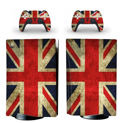 Union Jack decal skin for PS5 Disc Edition Console and two.. Union Jack decal skin for PS5 Disc Edition Console and two..