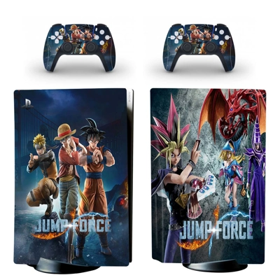 Jump Force decal skin for PS5 Disc Edition Console and two.. Jump Force decal skin for PS5 Disc Edition Console and two..