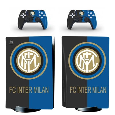 Inter Milan decal skin for PS5 Disc Edition Console and two Controllers
