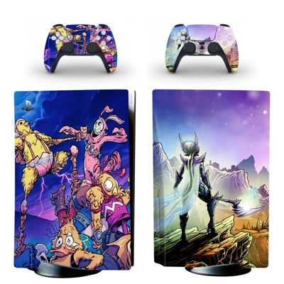 Fortnite Season 6 decal skin for PS5 Disc Edition Console and two Controllers
