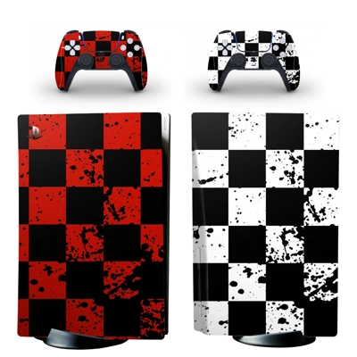 Chess Board decal skin for PS5 Disc Edition Console and two Controllers