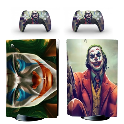 The Joker decal skin for PS5 Disc Edition Console and two Controllers