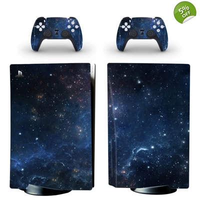 Starry Sky decal skin for PS5 Disc Edition Console and two.. Starry Sky decal skin for PS5 Disc Edition Console and two..