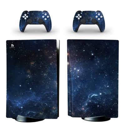Starry Sky decal skin for PS5 Disc Edition Console and two Controllers