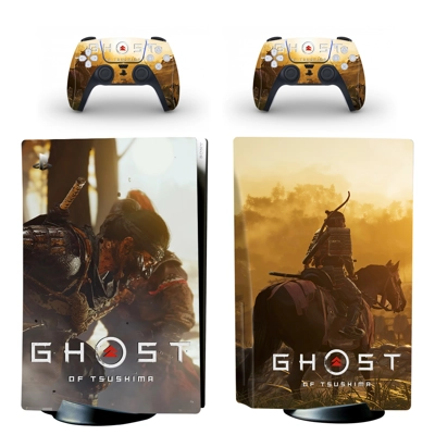 Ghost of Tsushima decal skin for PS5 Disc Edition Console .. Ghost of Tsushima decal skin for PS5 Disc Edition Console ..