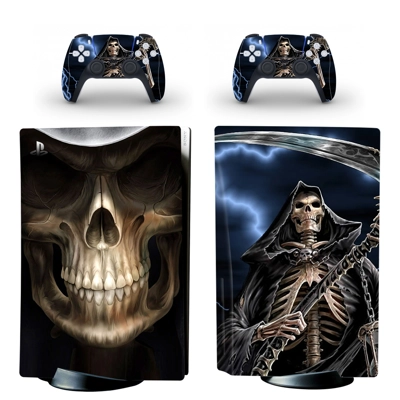 Grim Reaper decal skin for PS5 Disc Edition Console and tw.. Grim Reaper decal skin for PS5 Disc Edition Console and tw..