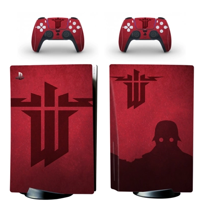 Wolfenstein decal skin for PS5 Disc Edition Console and tw.. Wolfenstein decal skin for PS5 Disc Edition Console and tw..
