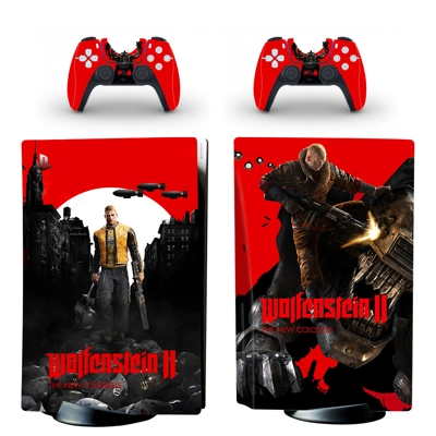 Wolfenstein decal skin for PS5 Disc Edition Console and tw.. Wolfenstein decal skin for PS5 Disc Edition Console and tw..