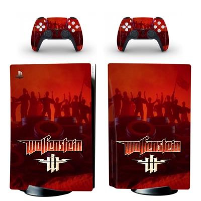 Wolfenstein decal skin for PS5 Disc Edition Console and tw.. Wolfenstein decal skin for PS5 Disc Edition Console and tw..