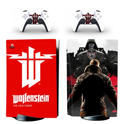 Wolfenstein decal skin for PS5 Disc Edition Console and tw.. Wolfenstein decal skin for PS5 Disc Edition Console and tw..