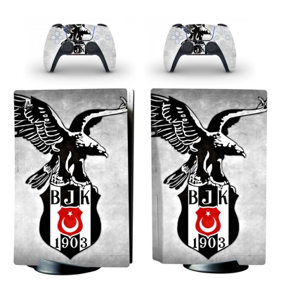 Besiktas JK decal skin for PS5 Disc Edition Console and two Controllers