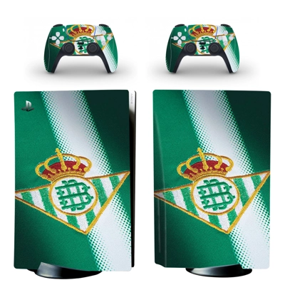 Real Betis decal skin for PS5 Disc Edition Console and two Controllers