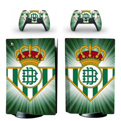 Real Betis decal skin for PS5 Disc Edition Console and two Controllers